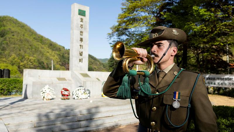A bugler.