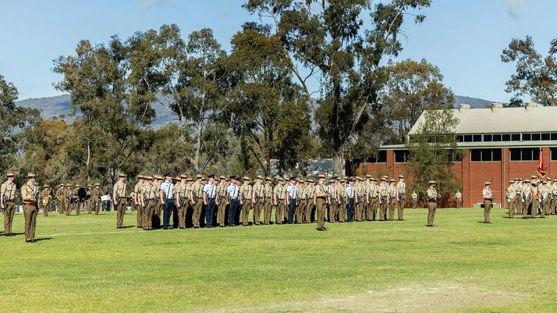 The Royal Australian Electrical and Mechanical Engineering Banner Parade at Bandiana Victoria 20 May 2026.