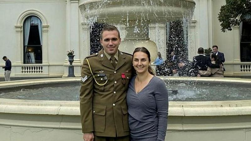 CPL Joshua Smith and partner.