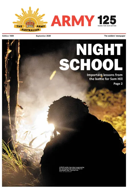 An Army newspaper front page titled 'NIGHT SCHOOL'.