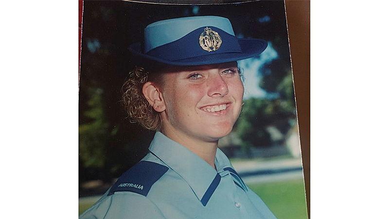 A photo of a military woman.